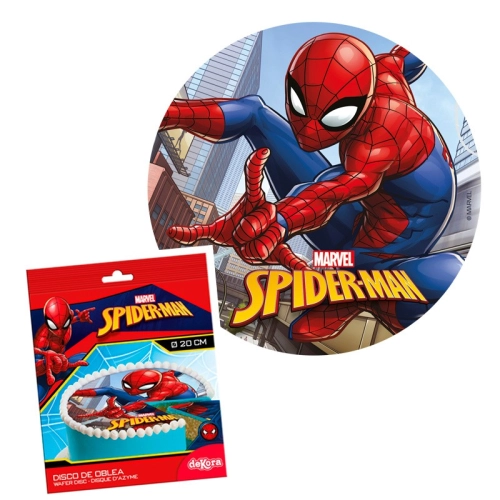 Opłatek waflowy ozdoby na tort Spider-man dekoracje urodzinowe